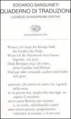 Quaderno Di Traduzioni di Sanguineti Edoardo - Libro Quaderno Di Traduzioni di Sanguineti Edoardo - Libro