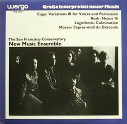 Variations III For Voices And Percussion (Cage) - Nexus 16 (Rush) - Culmination (Logothetis) - L'apres Midi Du Dracoula (Moran) di Cage John (1912-1992); Rush Loren (1935- ); Logothetis Anestis (1921-1994); Moran Robert (1937- ) - CD