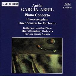 Three Sonatas For Orchestra - Hemeroscopium - Concerto For Piano And Orchestra  di Garcia Abril Anton (1933 -) - LP