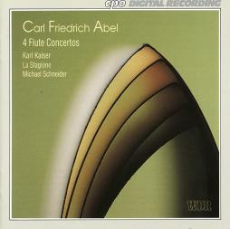4 Flute Concertos di Abel Carl Friedrich (1723-1787) - LP