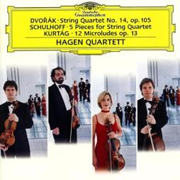 String Quartet 14 (op. 105 Dvorak) - 5 Pieces For String (Schulhoff) - 12 Microludes (op. 13, Kurtag) (Hagen Quartett) di Dvorak Antonin (1841-1904) - CD