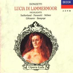 Lucia Di Lammermoor (Highlights) (Sutherland, Pavarotti) di Donizetti Gaetano (1797-1848) - LP