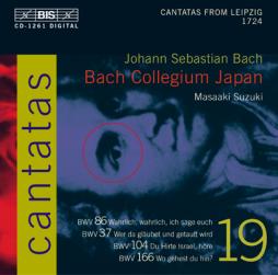 Cantatas BWV 86, 37, 104, 166 di Bach Johann Sebastian (1685-1750) - CD