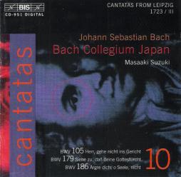 Cantatas BWV 105, 179, 186 di Bach Johann Sebastian (1685-1750) - CD