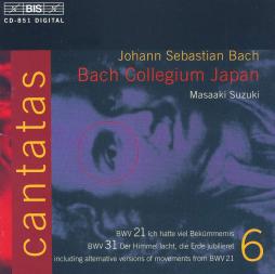Cantatas BWV 21, 31 di Bach Johann Sebastian (1685-1750) - CD