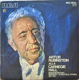 Artur Rubinstein Alla Carnegie Hall (registrazioni Del 1961) di Rubinstein Arthur (1887-1982) - LP