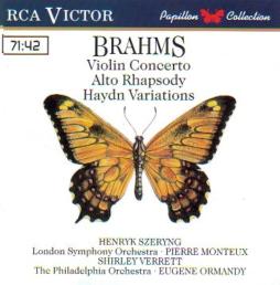 Concerto Per Violino - Rapsodia Per Contralto - Variazioni Su Un Tema Di Haydn (Ormandy) di Brahms Johannes (1833-1897) - LP Concerto Per Violino - Rapsodia Per Contralto - Variazioni Su Un Tema Di Haydn (Ormandy) di Brahms Johannes (1833-1897) - LP