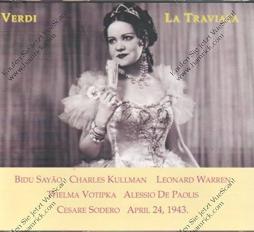La Traviata (Sayao; Sodero) 1943 di Verdi Giuseppe (1813-1901) - LP