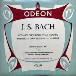 Primo Concerto In La Minore/ Secondo Concerto In MI Maggiore di Bach Johann Sebastian (1685-1750) - CD