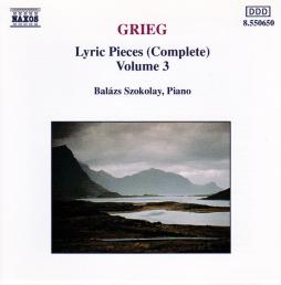 Lyric Pieces (Complete) Volume 3 di Grieg Edvard (1843-1907) - CD
