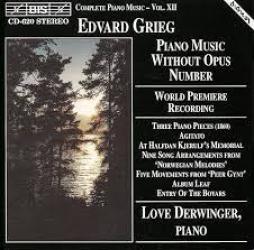 The Complete Piano Music Vol. 12: Piano Music Without Opus Number di Grieg Edvard (1843-1907) - CD