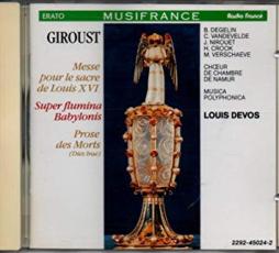 Messe Pour Le Sacre De Louis XVI di Giroust François (1738 - 1799) - CD