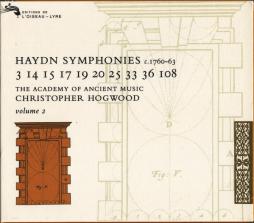 Sinfonie C. 1760-63: 3, 14, 15, 17, 19, 20, 25, 33, 36 & 108 (Hogwood) di Haydn Franz Joseph (1732-1809) - CD