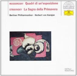 Quadri A Un'esposizione - Sagra Della Primavera (Stravinskij) (dir. Karajan) di Mussorgsky Modest (1839-1881) - CD