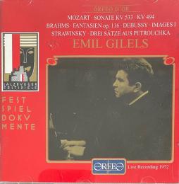 EMIL GILELS PIANO MOZART BRAHMS DEBUSSY STRAWINSKY di Gilels Emil (1916-1985)