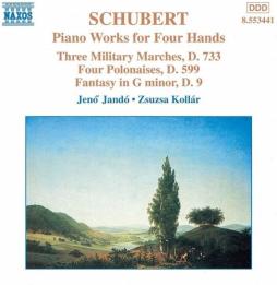 PIANO WORKS FOR FOUR HANDS  VOL.2 THREE MILITARY MARCHES D.733  di Schubert Franz (1797-1828) - cd
