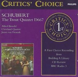 TROUT QUINTET D 667 di Schubert Franz (1797-1828) - cd TROUT QUINTET D 667 di Schubert Franz (1797-1828) - cd