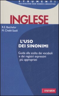 Sinonimi Inglesi  di Batchelor R. E. - Libro