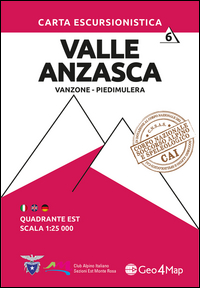 Mappa Valle Anzasca Vanzone Piedimulera  di Aa.vv. - Libro