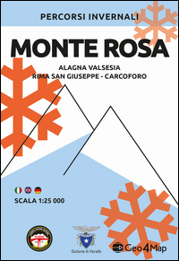 Carta Invernale Monte Rosa. Alagna Valsesia, Rima S. Giuseppe E Carcoforo di Aa.vv. - libri Carta Invernale Monte Rosa. Alagna Valsesia, Rima S. Giuseppe E Carcoforo di Aa.vv. - libri