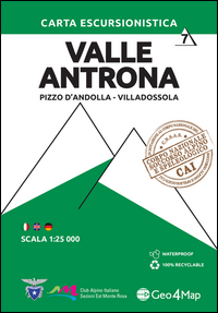 Mappa Valle Antrona. Scala 1:25.000. Ediz. Italiana, Inglese E Tedesca  di Aa.vv. - Libro