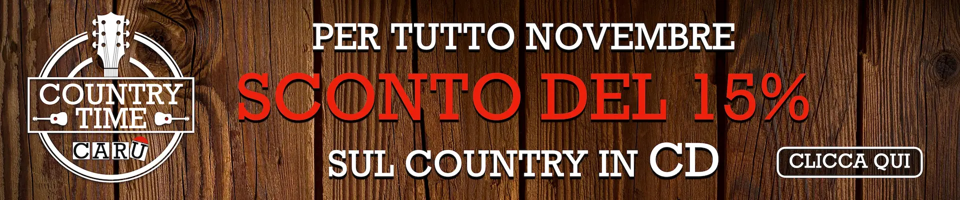 Sconto 15% su tutti i CD Country